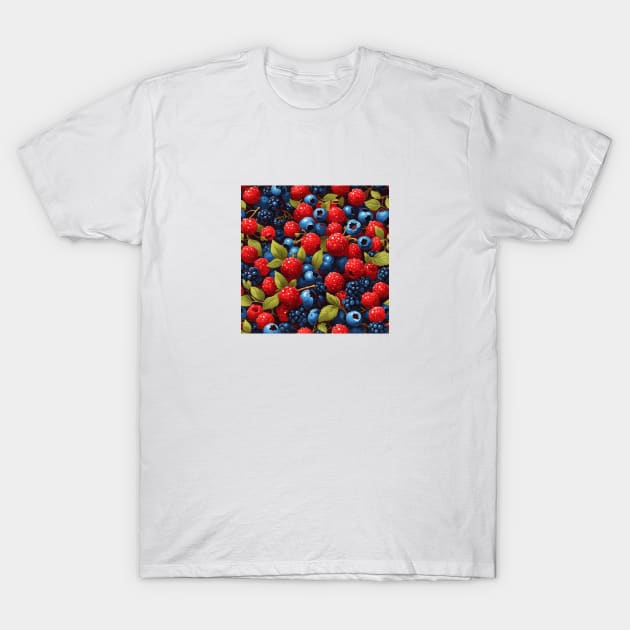 Colorful fruits pattern T-Shirt by ANVC Abstract Patterns